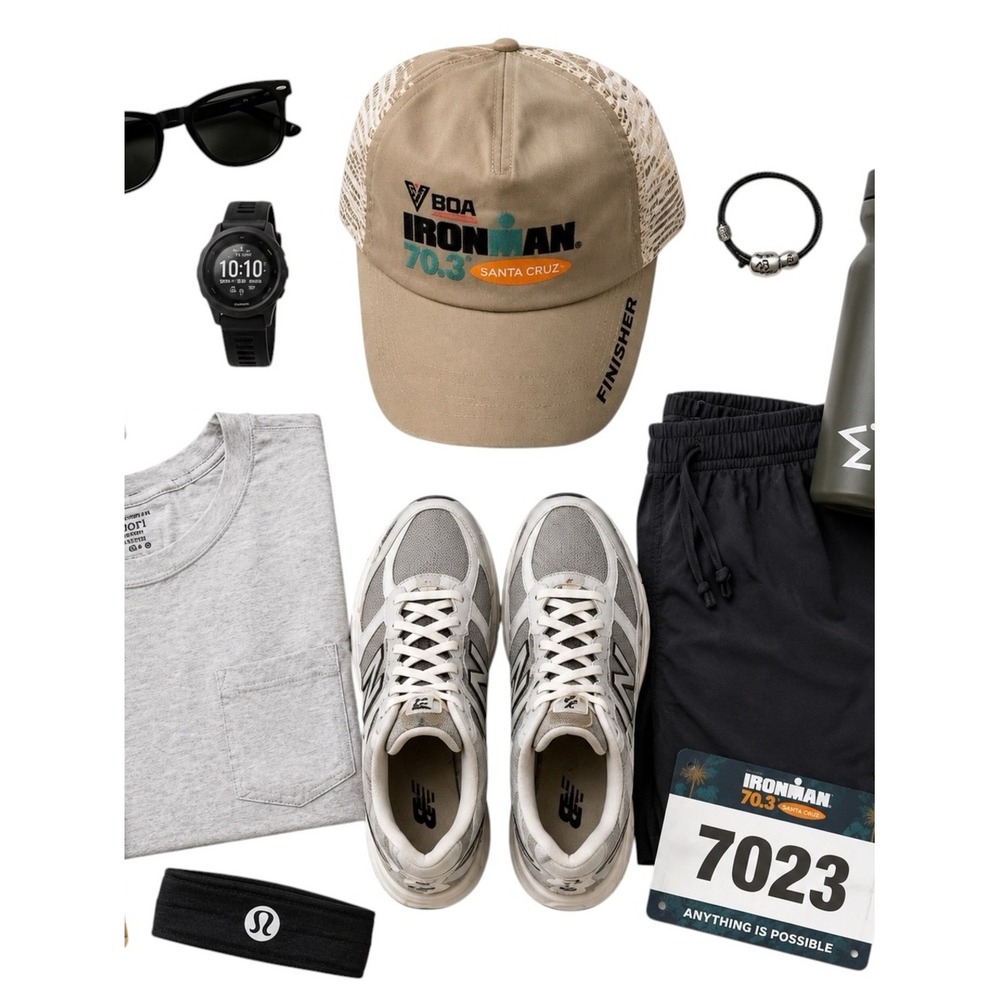 Ironman 70.3 Santa Cruz Finisher BOCO Endurance Mesh Running Hat NWT Trucker Cap